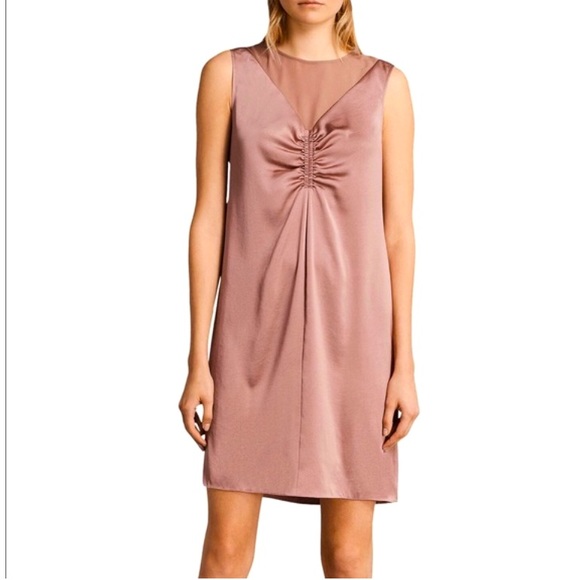 NWT AllSaints Nuri Dress Mauve Pink, 4 - Picture 1 of 7